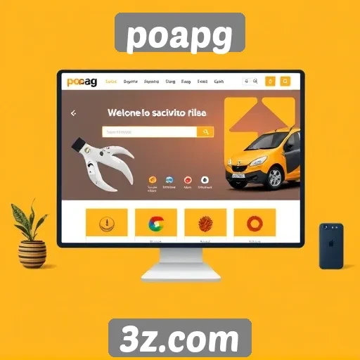 Interface do usuário do site poapg é intuitiva